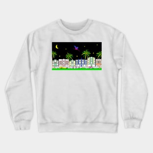 Miami South Beach in Neon Crewneck Sweatshirt